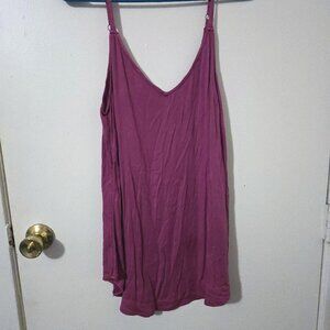 Torrid Size 1 Distressed Magenta Ava Cami